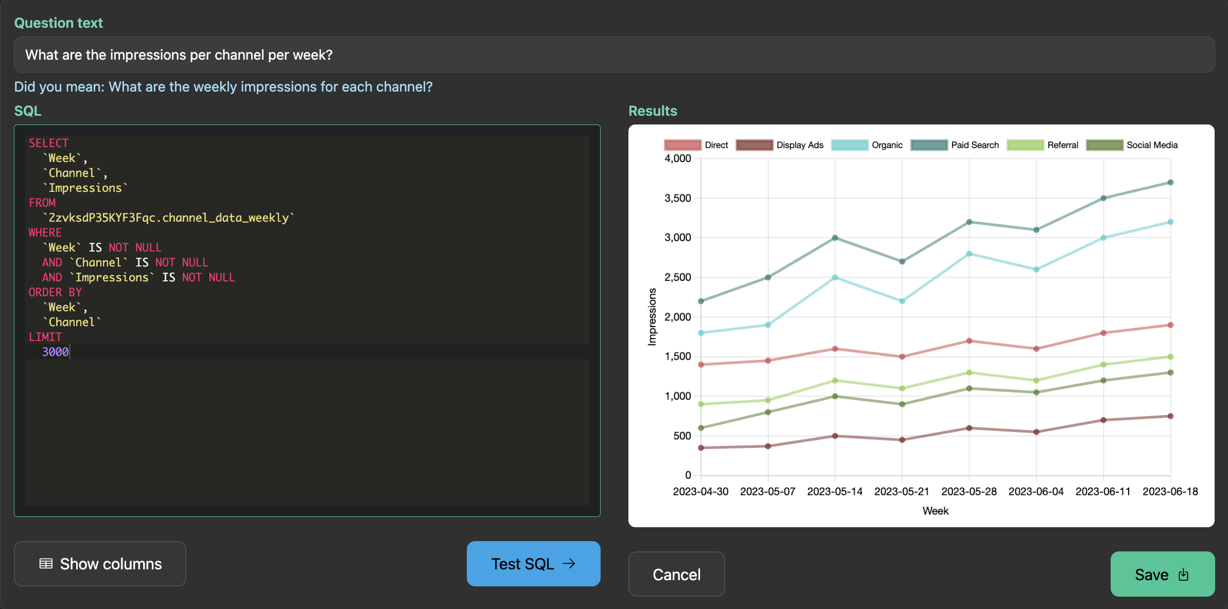 Edit SQL in SimplyPut